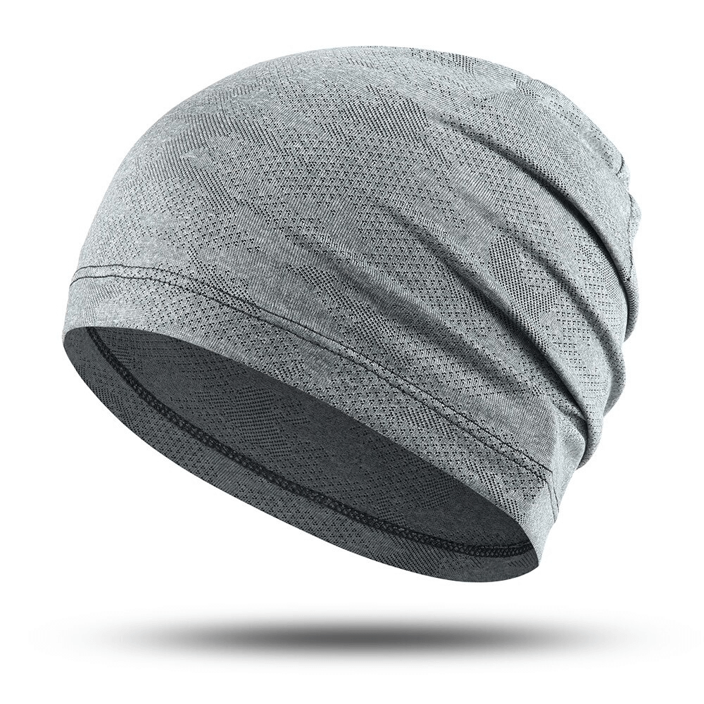 Gray breathable casual running thin hat, unisex design, lightweight and windproof for outdoor activities like hiking and camping. SF0166